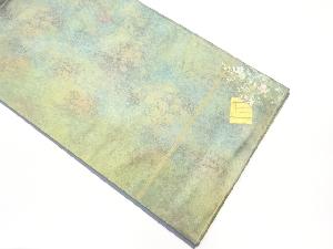 引箔金彩源氏香に草花模様袋帯